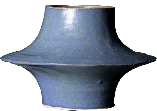 small curve double dark blue foggy — day