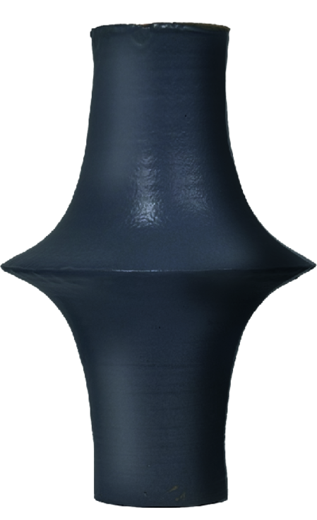 tall curve double dark blue foggy — night