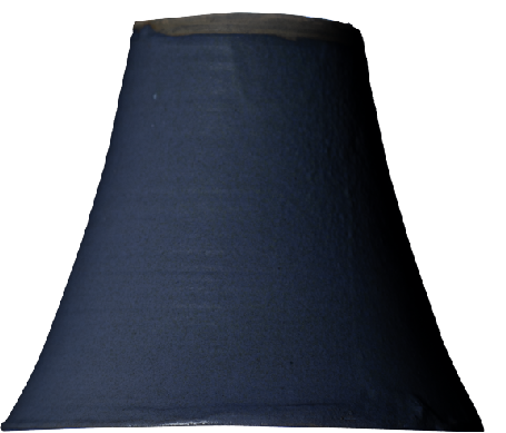 tall sharp single dark blue foggy — night