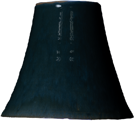 tall sharp single green metallic — night