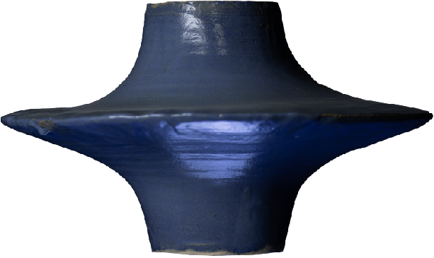 wide curve double dark blue foggy — night
