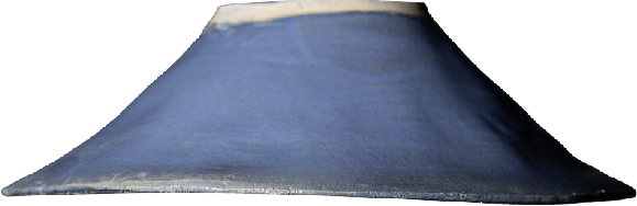 wide sharp single dark blue foggy — day